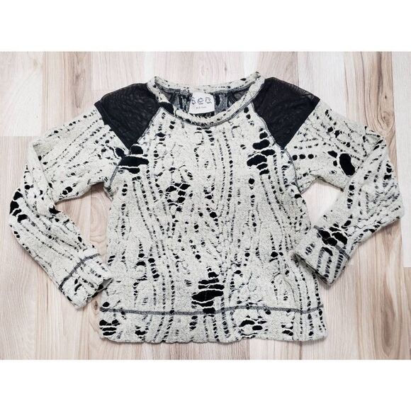 Sea New York Tops - Sea New York NY Destroyed Layered Mesh and Knit Top Size XS